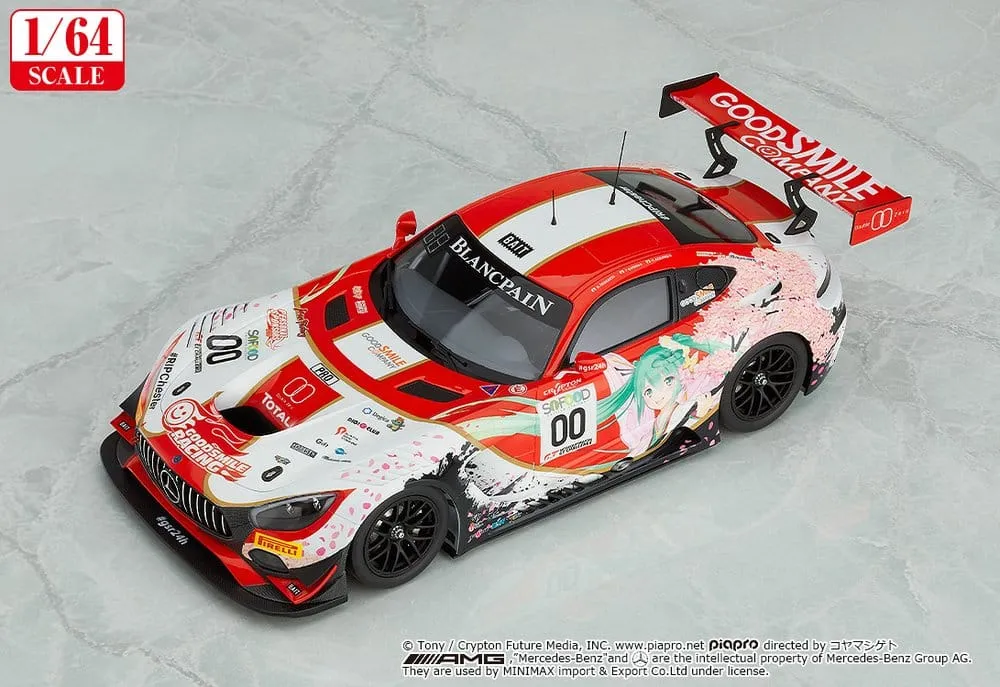 Hatsune Miku GT Project Vehicle 1/64 AMG 2017 SPA24H Ver. 7 cm